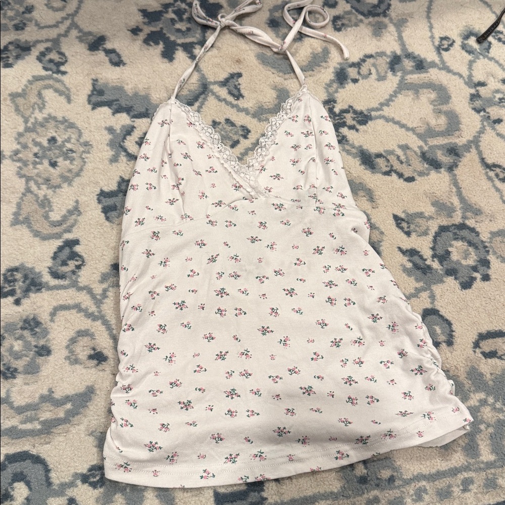Cider White Floral Top